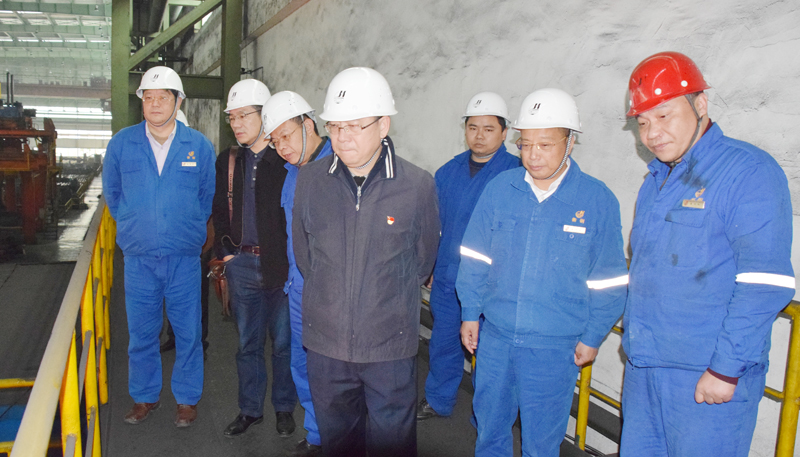 華菱集團(tuán)領(lǐng)導(dǎo)易佐來(lái)衡鋼調(diào)研